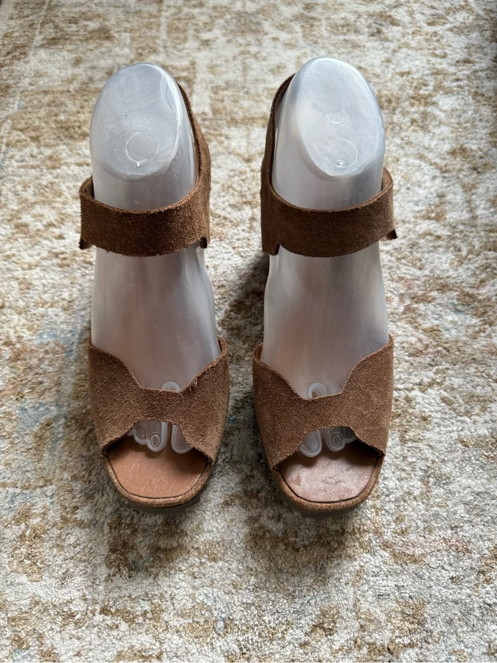 Pedro Garcia - Fama Platform Wedge Sandal - Tan Suede